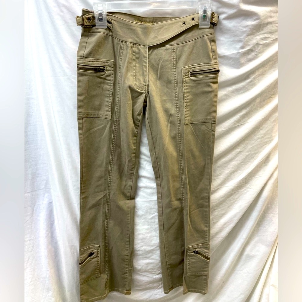 Vintage crest jeans Cargo Pants with zipper leg ladies sz 1/2
